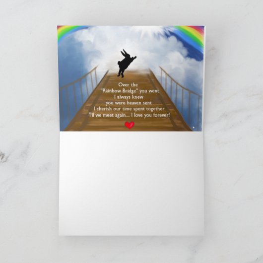 Gedenkstätte für Kaninchen Karte (Innenseite)