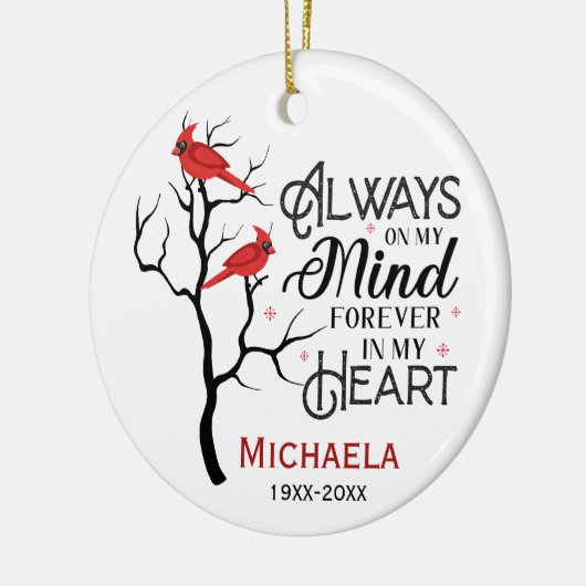 Gedenkstätte für Kardinal Keramik Ornament (Links)