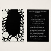 Gedenkstätte für katholische Beerdigung | Weiße Ro (Vorne & Hinten)