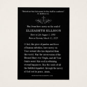 Gedenkstätte für katholische Beerdigung | Weiße Ro (Rückseite)