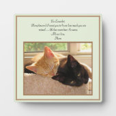 Gedenkstätte für Katzen in der Love Memory Plaque Fotoplatte (Vorderseite)