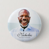 Gedenkstätte für klassische und einfache Fotos Button (Vorderseite)