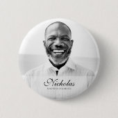 Gedenkstätte für klassische und einfache Fotos Button (Vorderseite)