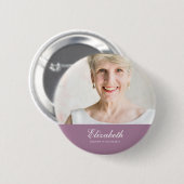 Gedenkstätte für klassische und einfache Fotos Button (Vorne & Hinten)