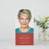 Gedenkstätte für klassische und einfache Fotos Dankeskarte (Stehend Vorderseite)