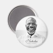 Gedenkstätte für klassische und einfache Fotos Magnet (Vorderseite/Rückseite)