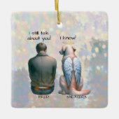 Gedenkstätte für männliche Hunde Keramikornament (Vorderseite)