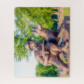 Gedenkstätte für Militärhunde Puzzle (Vertikal)