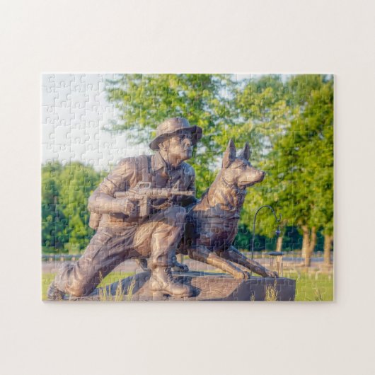 Gedenkstätte für Militärhunde Puzzle (Horizontal)