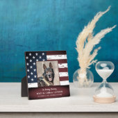 Gedenkstätte für Militärhunde zur Erinnerung Fotoplatte (InSitu)