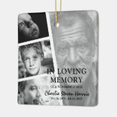 Gedenkstätte für moderne Foto-Lebensgeschichte Keramikornament (Links)