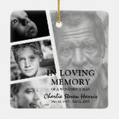 Gedenkstätte für moderne Foto-Lebensgeschichte Keramikornament (Rückseite)