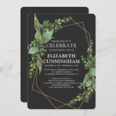 Gedenkstätte für moderne geometrische Wasserfarben Einladung (Vorne/Hinten)