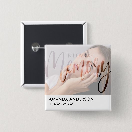 Gedenkstätte für moderne Typografie Button (Vorne & Hinten)