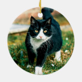 Gedenkstätte für niedliche rustikale Katzen oder H Keramik Ornament (Hinten)