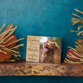 Gedenkstätte für Personalisierte Hunde Erinnerung  Fotoplatte (Seite)