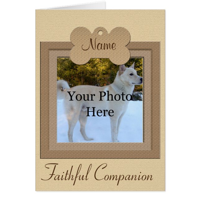 Gedenkstätte für personalisierte Hunde oder Katzen (Vorne)