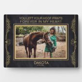 Gedenkstätte für personalisiertes Pferd-Foto Fotoplatte (Vorderseite)