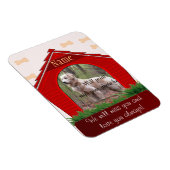 Gedenkstätte für persönliche Hunde - Red Dog House Magnet (Rechte Seite)