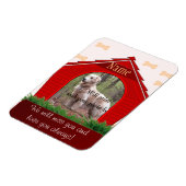 Gedenkstätte für persönliche Hunde - Red Dog House Magnet (Linke Seite)