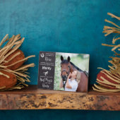 Gedenkstätte für Pferde im Herzen Fotoplatte (Seite)