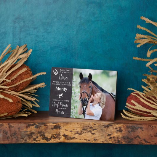 Gedenkstätte für Pferde im Herzen Fotoplatte (Seite)