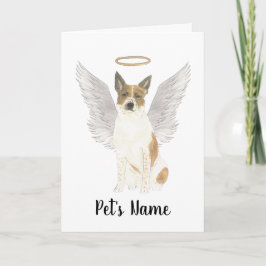 Gedenkstätte für Red & White Cattledog Heeler Beil Karte