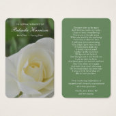 Gedenkstätte für Rose des Totenverlustes Gebet Sym (Vorne & Hinten)