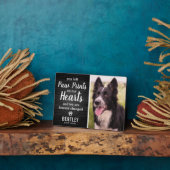 Gedenkstätte für Rustikale Schwarzholzpferde | FOT Fotoplatte (Seite)