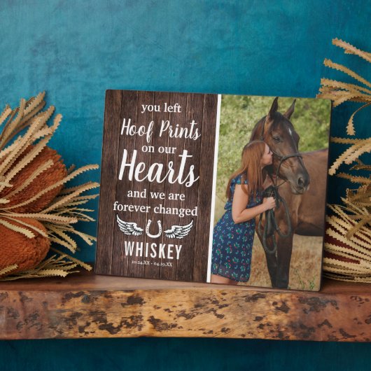 Gedenkstätte für Rustikales Pferd | FOTO Fotoplatte (Seite)