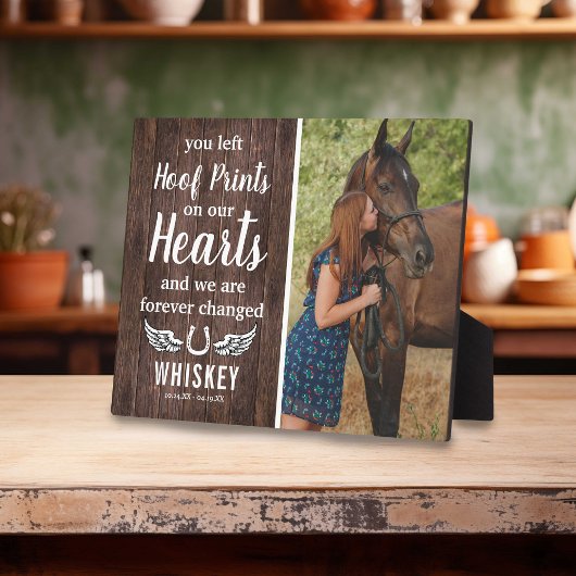 Gedenkstätte für Rustikales Pferd | FOTO Fotoplatte