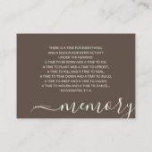 Gedenkstätte für Sandy Ocean Beach Foto Visitenkarte (Rückseite)