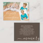 Gedenkstätte für Sandy Ocean Beach Foto Visitenkarte (Vorne/Hinten)