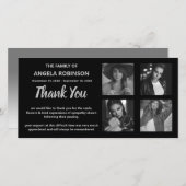 Gedenkstätte für Schwarz-Grau-Fotosammlungen Dankeskarte (Vorne/Hinten)