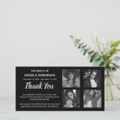 Gedenkstätte für Schwarz-Grau-Fotosammlungen Dankeskarte (Stehend Vorderseite)