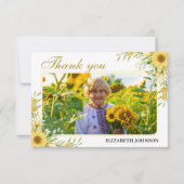 Gedenkstätte für Sonnenblumen im Gedächtnis Dankeskarte (Vorderseite)