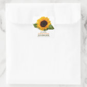Gedenkstätte für Sonnenblumen Quadratischer Aufkleber (Tasche)