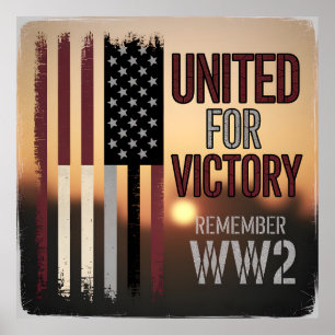 Gedenkstätte für Veteranen des Zweiten Weltkriegs  Poster