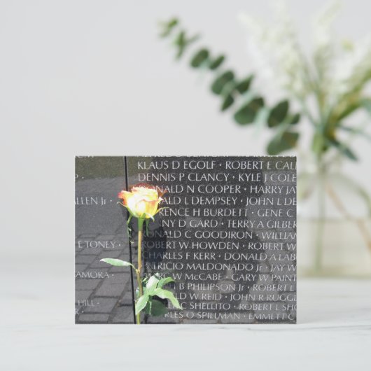 Gedenkstätte für vietnam postkarte (Stehend Vorderseite)