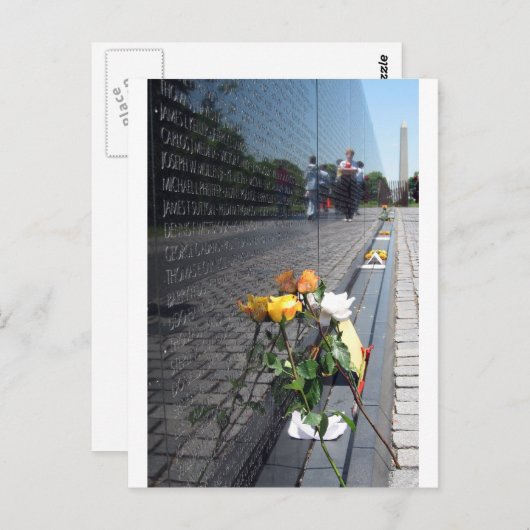 Gedenkstätte für vietnam postkarte (Vorne/Hinten)