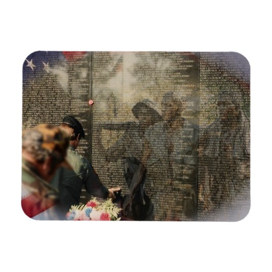 Gedenkstätte für Vietnamveteranen Magnet (Horizontal)
