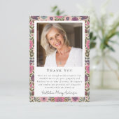 Gedenkstätte für Vintage Skandinavien Dankeskarte (Stehend Vorderseite)