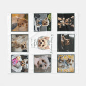 Gedenkstätte für Wasserfarben Yorkie und Blumenrea Fleecedecke (Vorderseite (Horizontal))