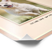 Gedenkstätte für weibliche Haustiere mit Gedicht Fotodruck (Ecke)