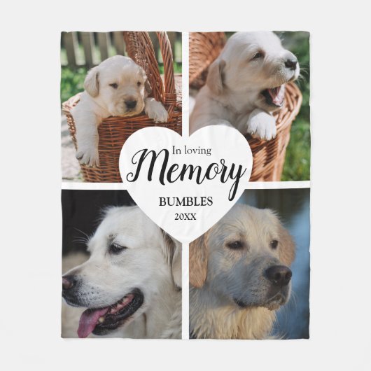 Gedenkstätte für zeitgenössische Herzstillstände Fleecedecke (Vorderseite)