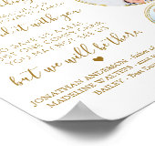 Gedenkstätte Gold 3 Foto in Love Memory Poster (Ecke)