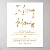 Gedenkstätte Hochzeit Elegante Lounge Gedächtnis Poster (Vorne)