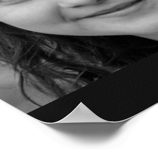 Gedenkstätte im Herzen Fotos Beerdigung Schwarz-we Poster (Ecke)