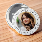 Gedenkstätte immer im Kopf Elegantes Foto Button