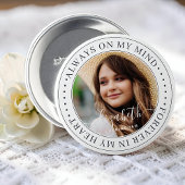 Gedenkstätte immer im Kopf Elegantes Foto Button